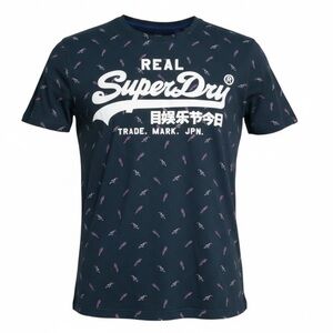 🕶️ Superdry Men’s Vintage‎ Logo Tee Size M 🦅 All-Over Bird Print Streetwear